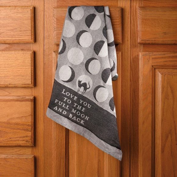 Love You To The Full Moon And Back Kitchen Towel | Cute Kitchen Hand Towel | 20 - Picture 7 of 7